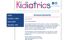 Desktop Screenshot of kidiatrics.com